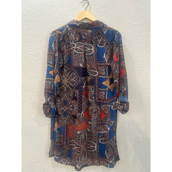 Haven and Blair London Vintage - Paisley Button Down Tunic Shirt Size Small - Picture 5 of 9